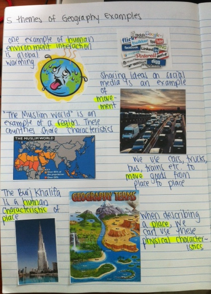 geography homework ideas